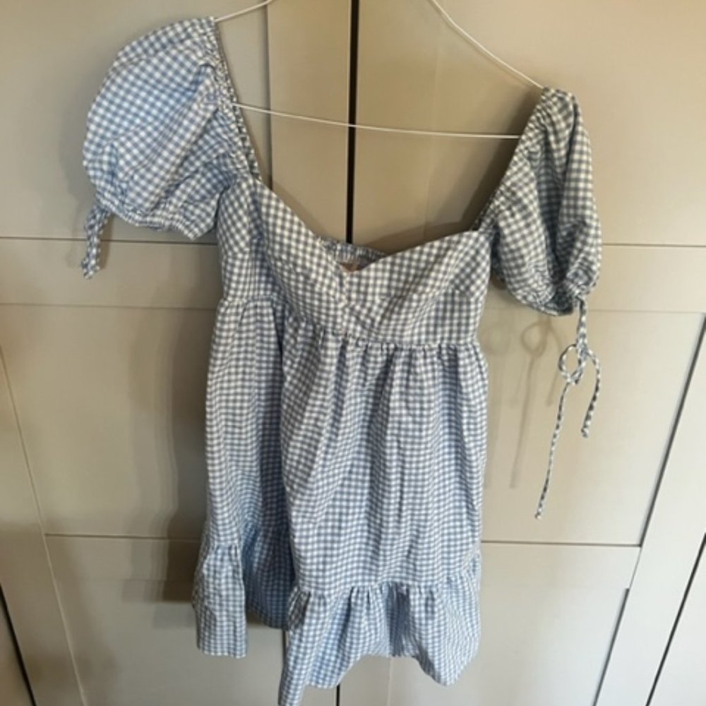 Olivaceous Sz S Blue Dress